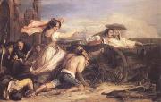 Sir David Wilkie The Defence of Saragossa (mk25) oil on canvas